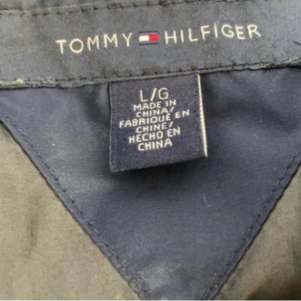 Tommy Hilfiger Men's Navy Down Coat Sz L - Picture 8 of 8